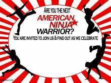 88 Customize Our Free Ninja Warrior Birthday Invitation Template Free Photo by Ninja Warrior Birthday Invitation Template Free