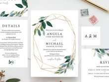 88 Customize Our Free Wedding Invitation Template Greenery For Free by Wedding Invitation Template Greenery