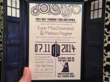 88 Format Doctor Who Wedding Invitation Template PSD File for Doctor Who Wedding Invitation Template