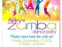 88 Format Zumba Party Invitation Template Now for Zumba Party Invitation Template