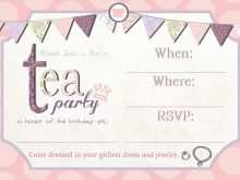 88 How To Create Tea Party Invitation Template Word in Photoshop with Tea Party Invitation Template Word