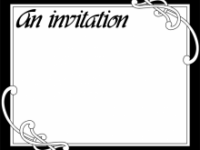 88 Printable Free Blank Invitation Template Layouts for Free Blank Invitation Template