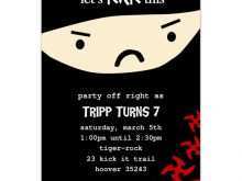 88 Standard Ninja Birthday Invitation Template Free For Free for Ninja Birthday Invitation Template Free