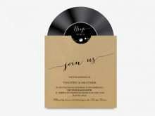 88 Standard Vinyl Record Wedding Invitation Template Maker with Vinyl Record Wedding Invitation Template