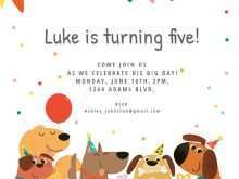 88 The Best Dog Party Invitation Template Download by Dog Party Invitation Template
