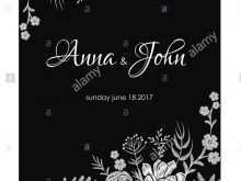 89 Blank Wedding Invitation Template Black And White Templates with Wedding Invitation Template Black And White