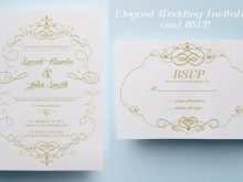 89 Create Elegant Gold Wedding Invitation Template for Ms Word for Elegant Gold Wedding Invitation Template