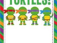 89 Create Ninja Turtle Party Invitation Template Free for Ms Word with Ninja Turtle Party Invitation Template Free