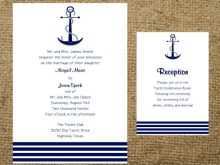 89 Customize Nautical Themed Wedding Invitation Template Formating for Nautical Themed Wedding Invitation Template
