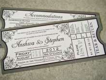 89 Customize Our Free Ticket Wedding Invitation Template Free for Ms Word by Ticket Wedding Invitation Template Free