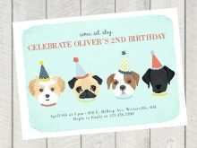 89 Printable Dog Party Invitation Template Now for Dog Party Invitation Template