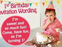 89 The Best Example Of Invitation Card For 1St Birthday PSD File by Example Of Invitation Card For 1St Birthday
