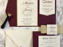 Wedding Invitation Template Maroon