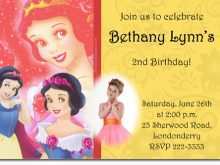 89 Visiting Snow White Birthday Invitation Template in Word for Snow White Birthday Invitation Template