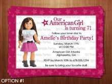 90 Best American Girl Party Invitation Template Free Layouts with American Girl Party Invitation Template Free