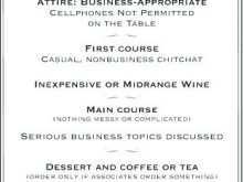 90 Create Business Dinner Invitation Example Templates by Business Dinner Invitation Example