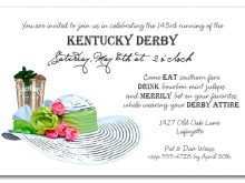 90 Create Kentucky Derby Party Invitation Template PSD File for Kentucky Derby Party Invitation Template
