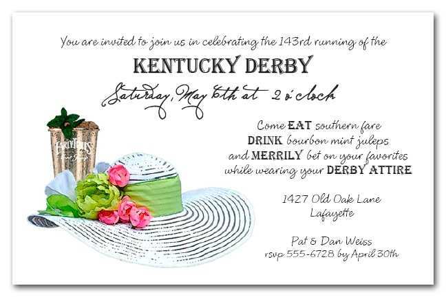 90 Create Kentucky Derby Party Invitation Template PSD File for Kentucky Derby Party Invitation Template
