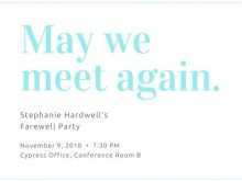 90 Customize Our Free Farewell Party Invitation Template for Ms Word with Farewell Party Invitation Template