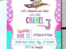 Shimmer And Shine Birthday Invitation Template