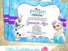 90 Free Frozen Invitation Blank Template With Stunning Design by Frozen Invitation Blank Template
