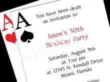 90 Free Poker Party Invitation Template Free for Ms Word for Poker Party Invitation Template Free