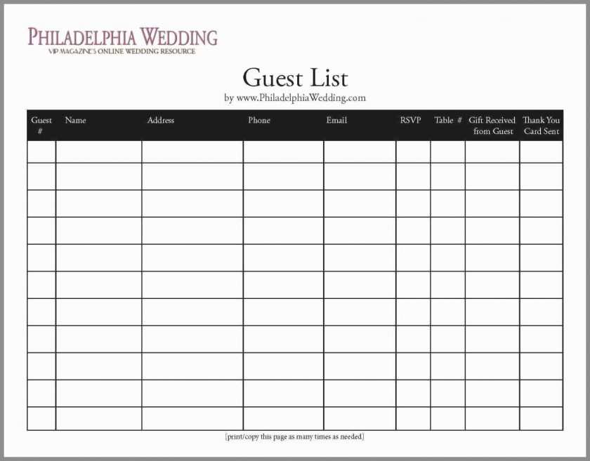 90 Report Wedding Invitation Tracker Template Maker by Wedding ...