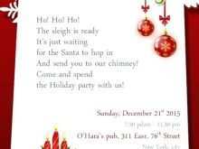 Christmas Party Invitation Template Publisher