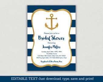 90 The Best Nautical Invitation Blank Template Download by Nautical Invitation Blank Template