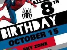 90 The Best Spiderman Birthday Invitation Template Download by Spiderman Birthday Invitation Template