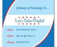 90 Visiting Airplane Birthday Invitation Template Formating with Airplane Birthday Invitation Template
