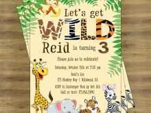 90 Visiting Jungle Party Invitation Template With Stunning Design by Jungle Party Invitation Template