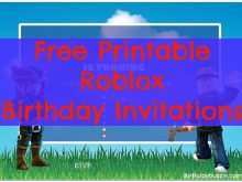 free roblox birthday invitations