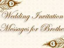 91 Creating Brother Reception Invitation Wordings For Friends Formating with Brother Reception Invitation Wordings For Friends