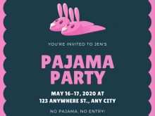 91 Format Pajama Party Invitation Template in Photoshop with Pajama Party Invitation Template