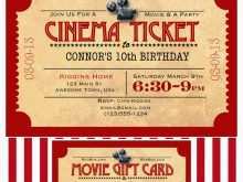 91 Free Printable Blank Movie Ticket Invitation Template in Photoshop with Blank Movie Ticket Invitation Template