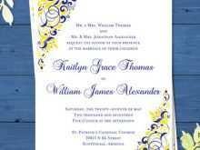 91 Online Wedding Invitation Template Royal Blue Now for Wedding Invitation Template Royal Blue