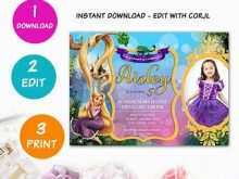 91 Standard Rapunzel Birthday Invitation Template Download for Rapunzel Birthday Invitation Template