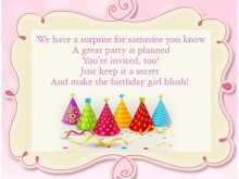 91 The Best Birthday Invitation Template For Girl Download with Birthday Invitation Template For Girl