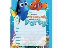 91 The Best Nemo Birthday Invitation Template Photo with Nemo Birthday Invitation Template