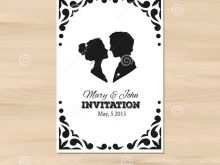91 The Best Silhouette Wedding Invitation Template Maker for Silhouette Wedding Invitation Template
