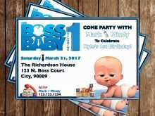 92 Best Boss Baby Birthday Invitation Template in Word with Boss Baby Birthday Invitation Template