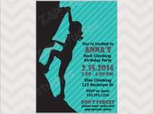92 Best Rock Climbing Party Invitation Template Free in Word with Rock Climbing Party Invitation Template Free