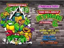 92 Blank Ninja Turtle Party Invitation Template Free Photo with Ninja Turtle Party Invitation Template Free