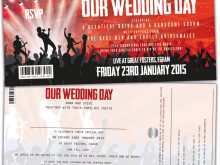 92 Create Concert Ticket Wedding Invitation Template For Free by Concert Ticket Wedding Invitation Template