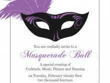 92 Creating Masquerade Party Invitation Template Free Now for Masquerade Party Invitation Template Free