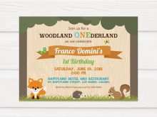 92 Creative Woodland Birthday Invitation Template in Photoshop for Woodland Birthday Invitation Template