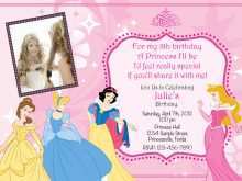 92 Format Disney Princess Birthday Invitation Template Templates for Disney Princess Birthday Invitation Template