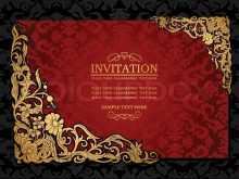 92 Format Wedding Invitation Templates Red And Gold Photo for Wedding Invitation Templates Red And Gold