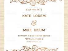 Wedding Invitation Template Word